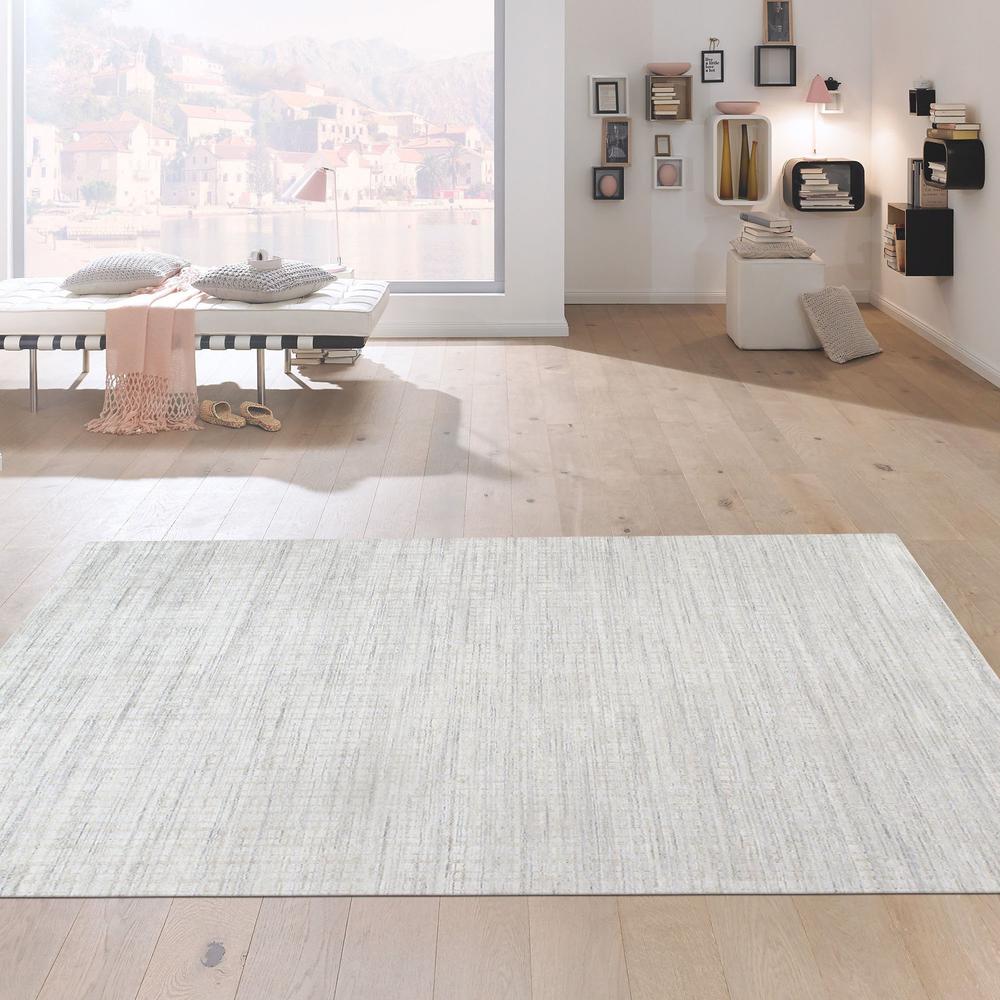 Pasargad Home Slate Collection Hand-Loomed Silk & Wool Rug- 9' 0" X 12' 0" - PBFE-02 9X12. Picture 4