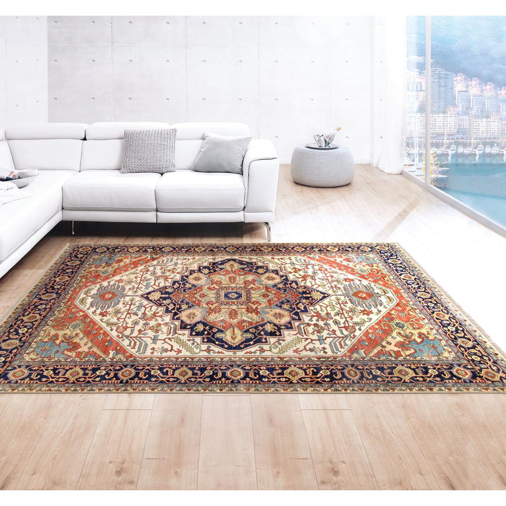 Pasargad Home Serapi Collection Hand-Knotted Wool Area Rug- 9'11" X 14' 1" - PH-3 10x14. Picture 2