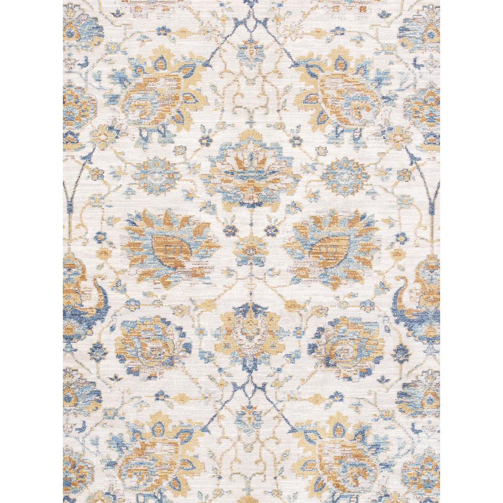 Pasargad Home Heritage Collection Power Loom Ivory & Rust Area Rug- 5' 0" X 8' 0" - PFH-01 5x8. Picture 2