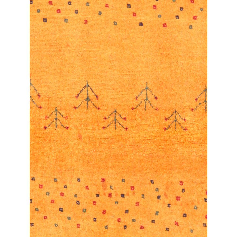 Pasargad Home Gabbeh Collection Hand-Knotted Lamb's Wool Area Rug- 3' 5" X 4' 11"  - 030271. Picture 2