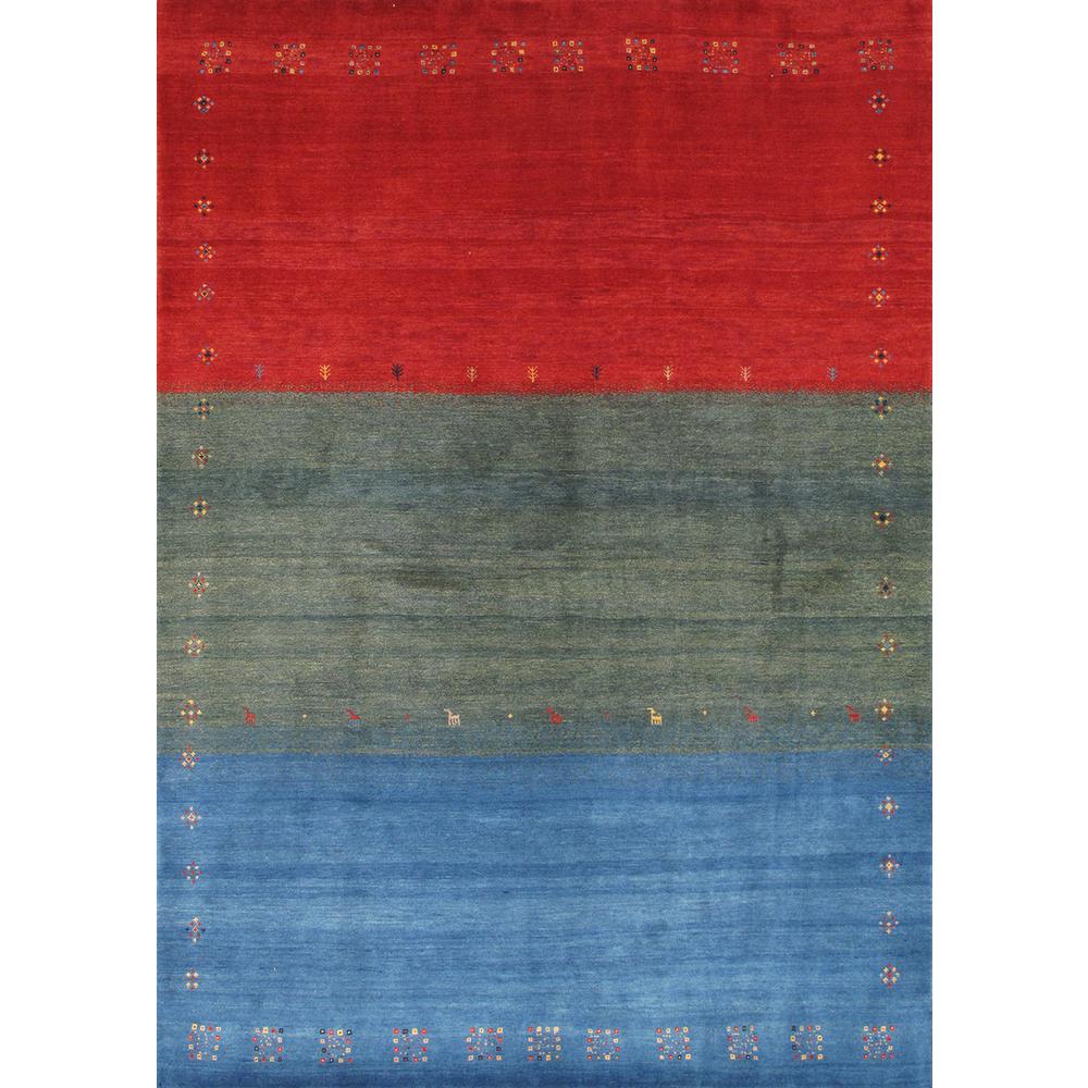 Pasargad Home Gabbeh Collection Hand-Knotted Lamb's Wool Area Rug- 5' 9" X 7' 11"  - 030331. Picture 1