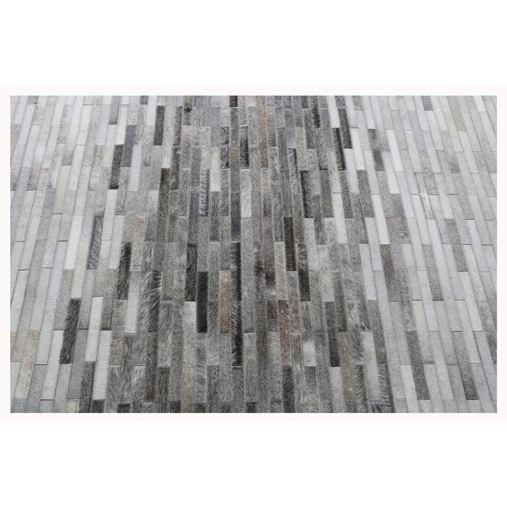 Pasargad Home Galaxy Hand-Loomed Silver Cowhide Area Rug- 8' 9" X 11' 9" - PTX-1960 9x12. Picture 2