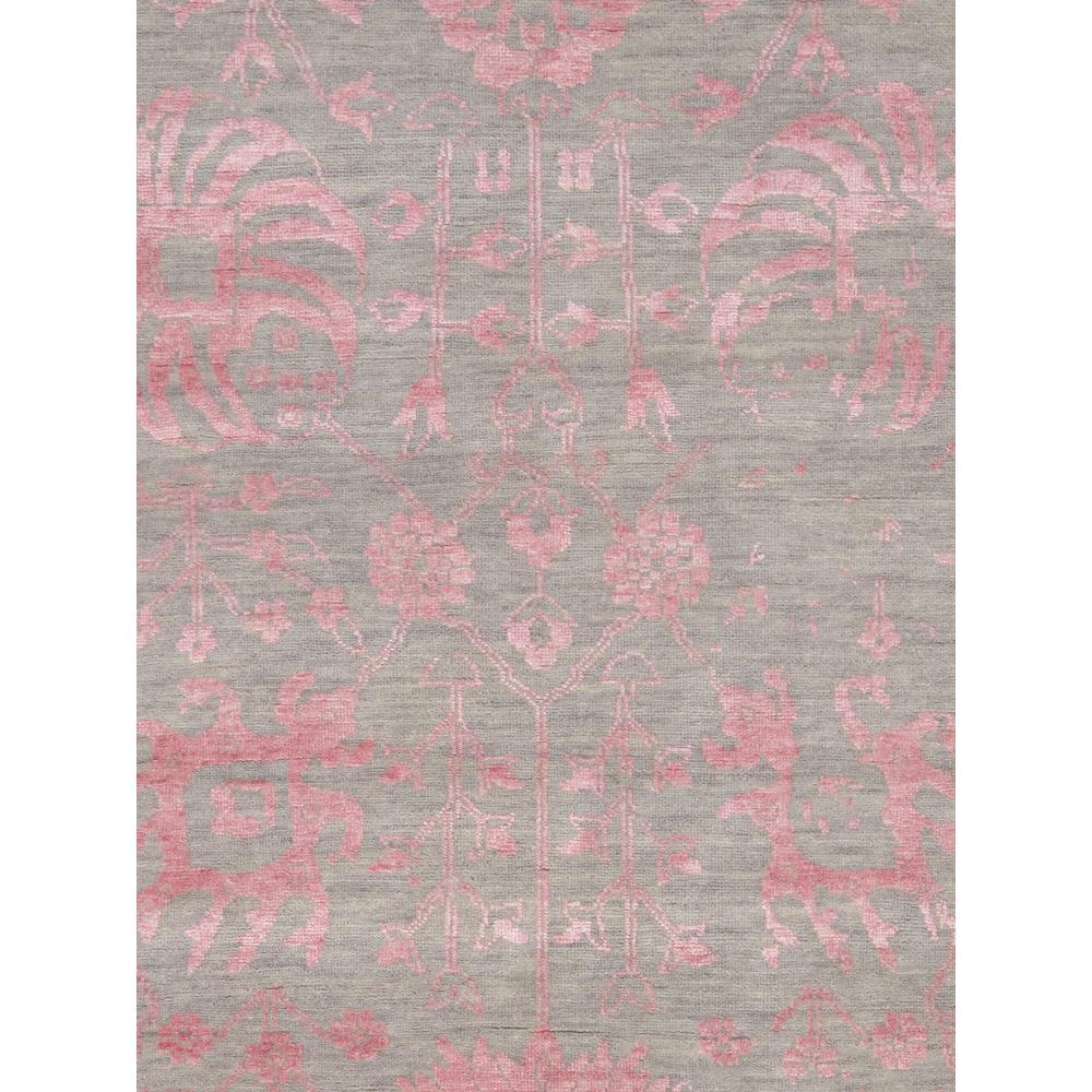 Pasargad Home Modern Collection Hand-Knotted Abstract Silk & Wool Area Rug 9' 2 X 12' 3 