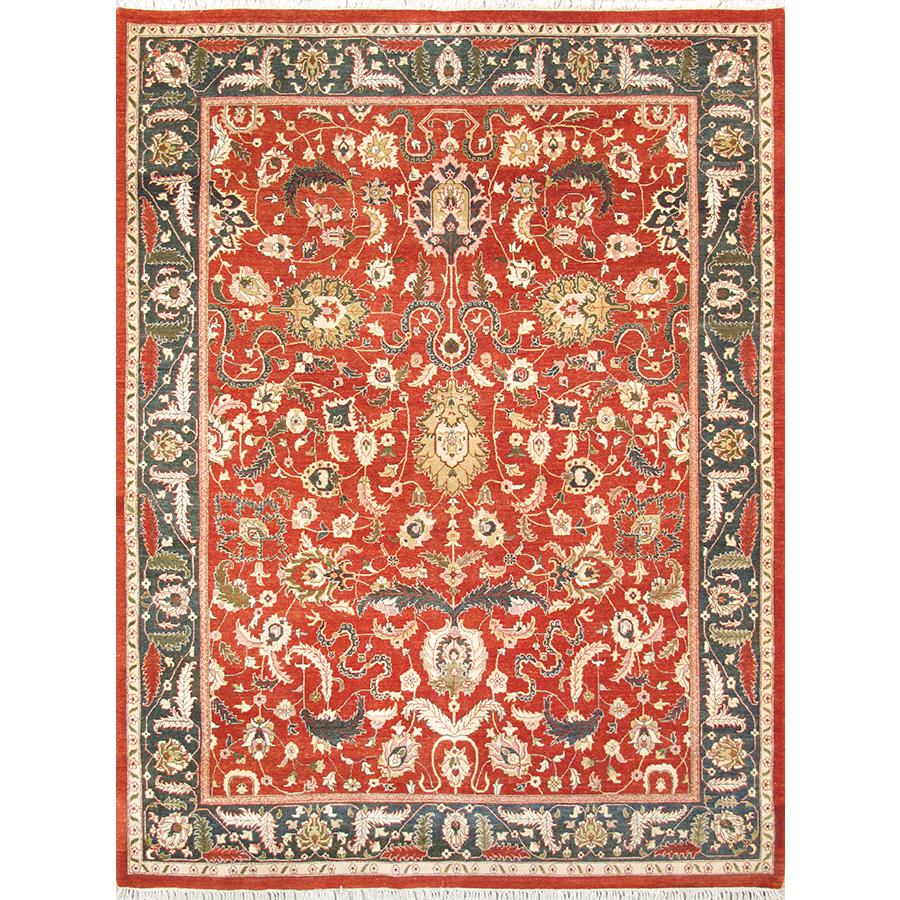 Pasargad Home Agra Collection Hand-Knotted Lamb's Wool Area Rug- 8' 0" X 10' 7"  - 044452. The main picture.