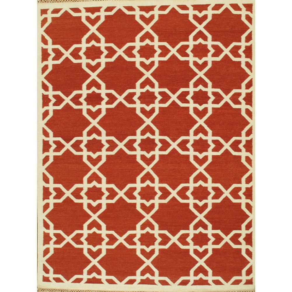 Pasargad Home Kilim Collection Hand-Woven Lamb's Wool Area Rug- 7' 9" X 9' 9" - SA-6138 8X10. The main picture.