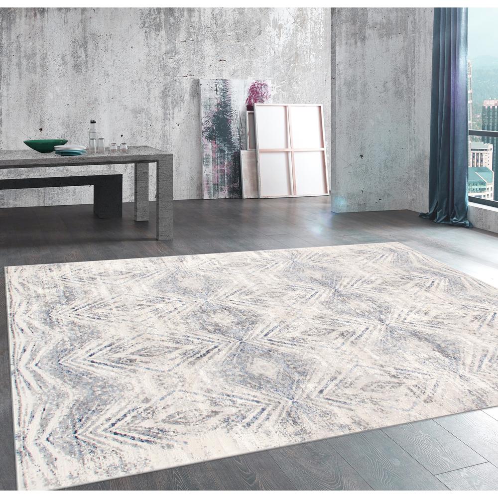 Pasargad Home Efes Design Light Grey Fabric Area Rug- 9' 6" X 13' 6". Picture 7