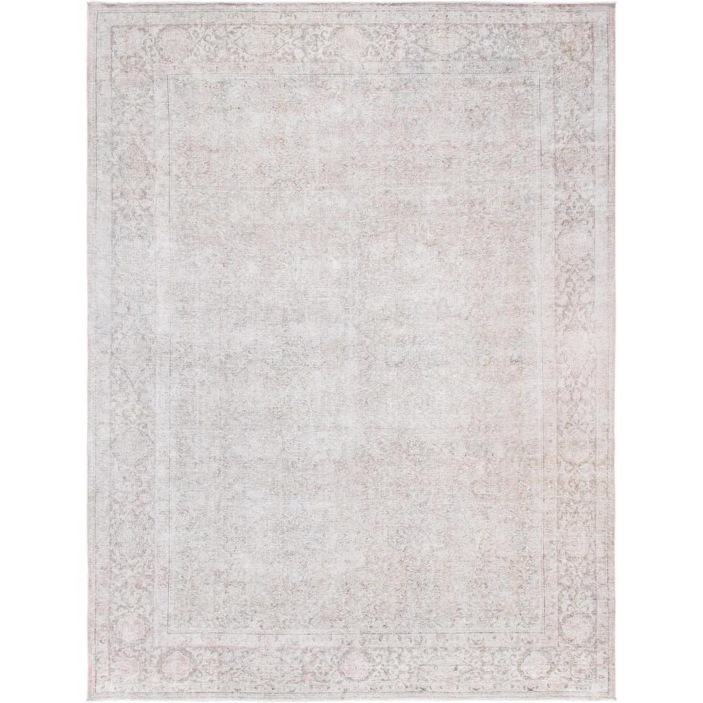 Pasargad Home Vintage Overdye Collection Beige Lamb's Wool Area Rug- 9' 0" X 12' 2" - 052165. Picture 1