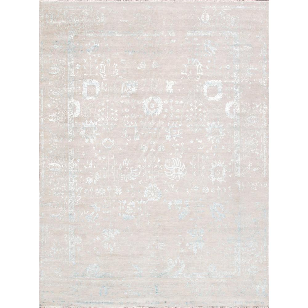 Pasargad Home Transitiona Collection Hand-Knotted Silk & Wool Area Rug-10' 0" X 13' 5" - 971930. Picture 1
