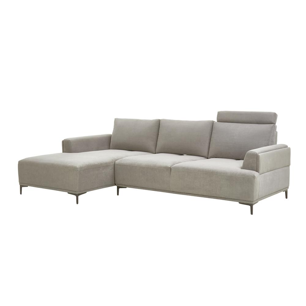Modern Sectional Lucca Sectional Sofa with Push Back Functional, Left Facing Beige Color - CF-38L2G05L. The main picture.