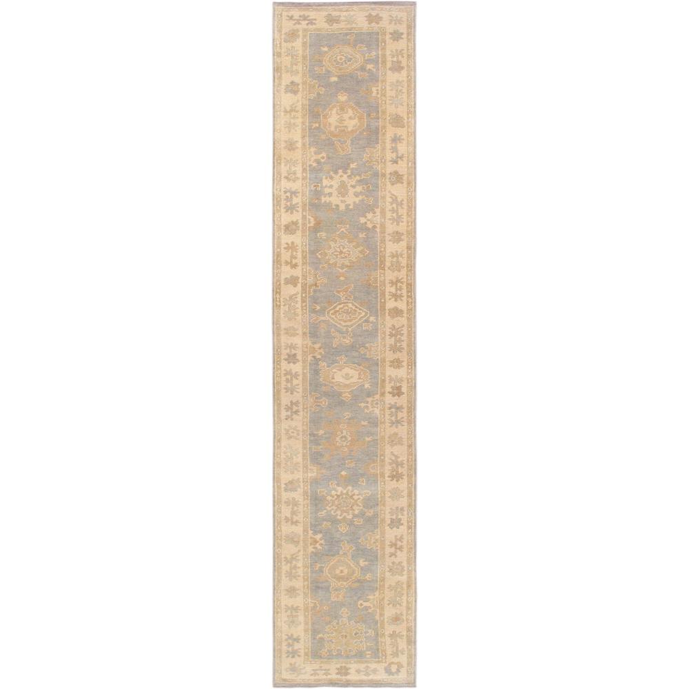 Pasargad Home Turkish Oushak Collection Hand-Knotted Lamb's Wool Runner- 2'10" X 14' 3" - PB-84 2.10X14. The main picture.