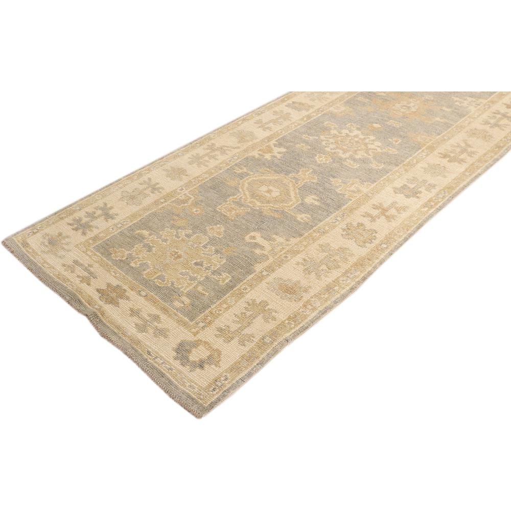 Pasargad Home Turkish Oushak Collection Hand-Knotted Lamb's Wool Runner- 2'10" X 14' 3" - PB-84 2.10X14. Picture 3