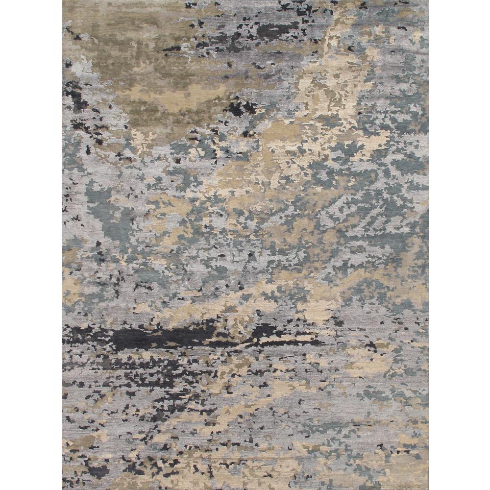 Pasargad Home Transitional Collection Hand-Knotted Silk & Wool Area Rug- 8'11" X 11'10" - PSS-01 9x12. Picture 1