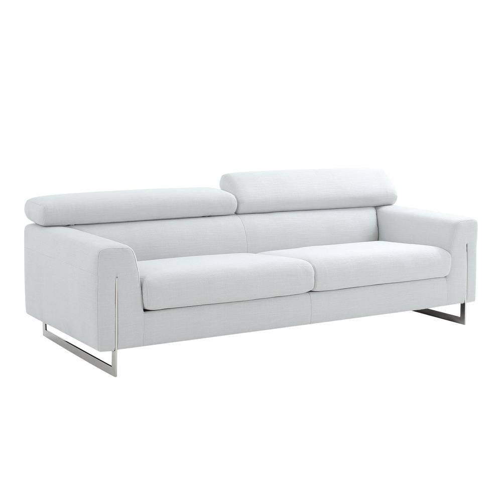 Pasargad Home Serena Modern Silver Sofa with Silver Leg - PZW-2027W-3. Picture 1