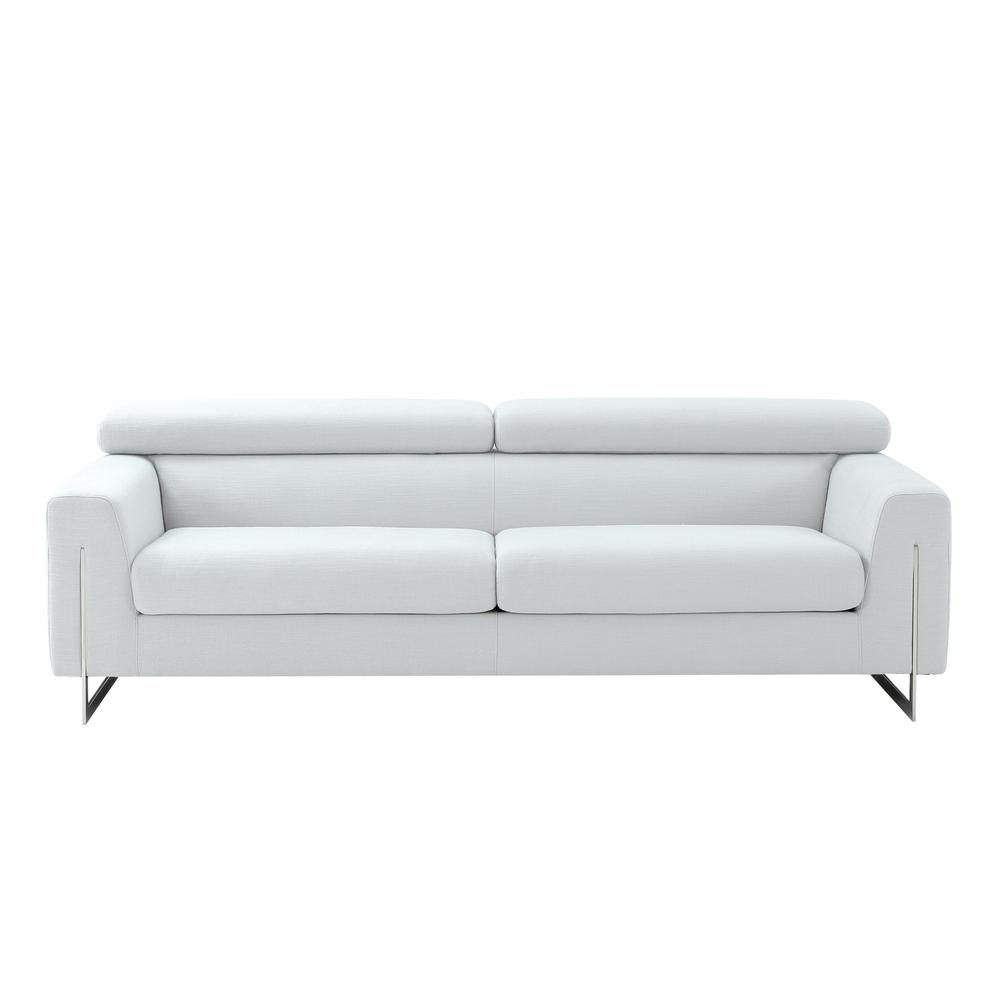 Pasargad Home Serena Modern Silver Sofa with Silver Leg - PZW-2027W-3. Picture 2