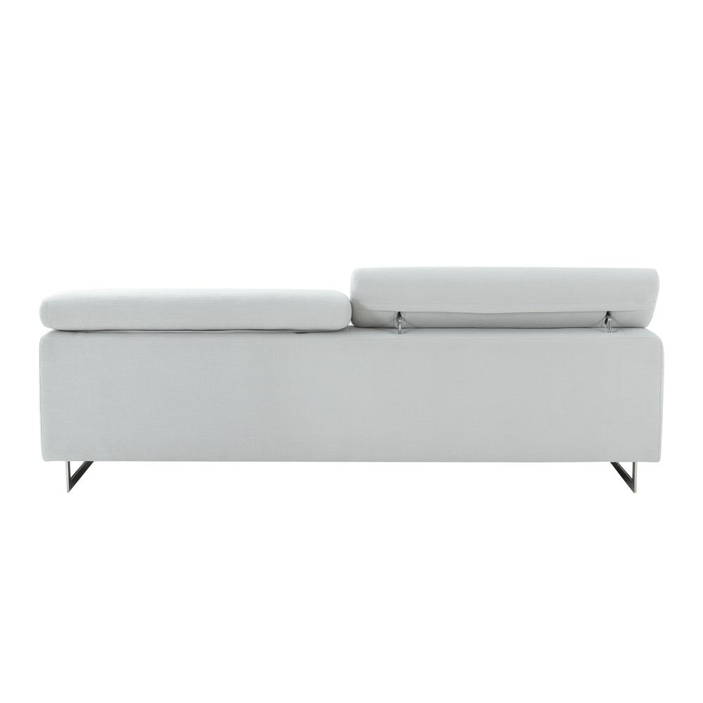 Pasargad Home Serena Modern Silver Sofa with Silver Leg - PZW-2027W-3. Picture 5