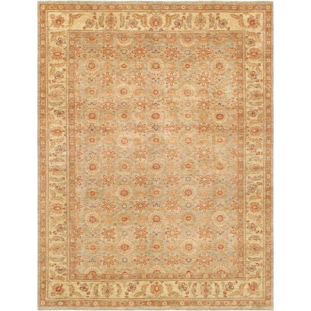 Pasargad Home Tabriz Collection Hand-Knotted Lamb's Wool Area Rug- 9' 0" X 12' 0"  - PMG-341 9x12. The main picture.