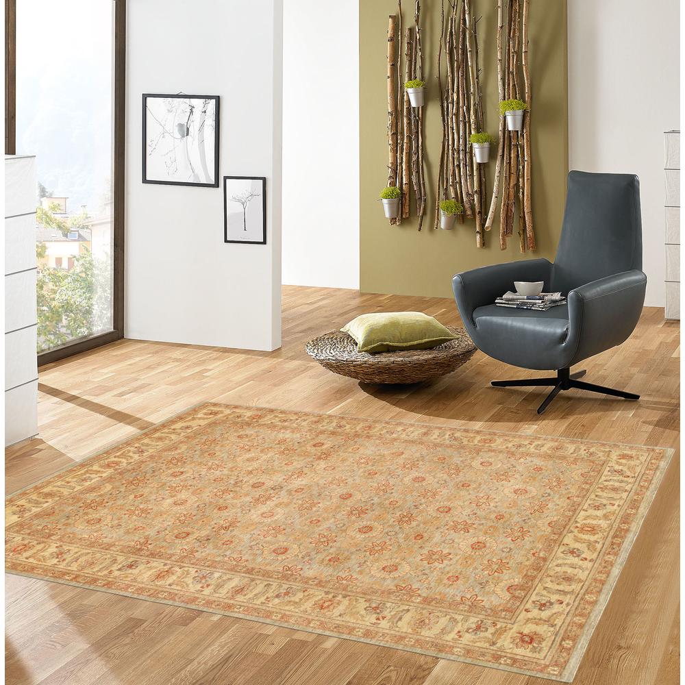 Pasargad Home Tabriz Collection Hand-Knotted Lamb's Wool Area Rug- 9' 0" X 12' 0"  - PMG-341 9x12. Picture 6