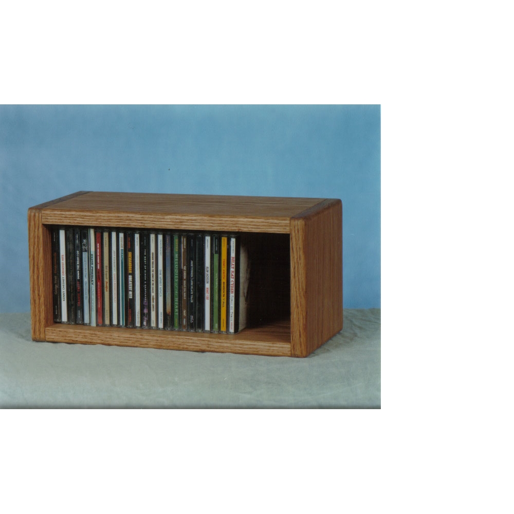 Solid Oak desktop or shelf CD Cabinet. The main picture.