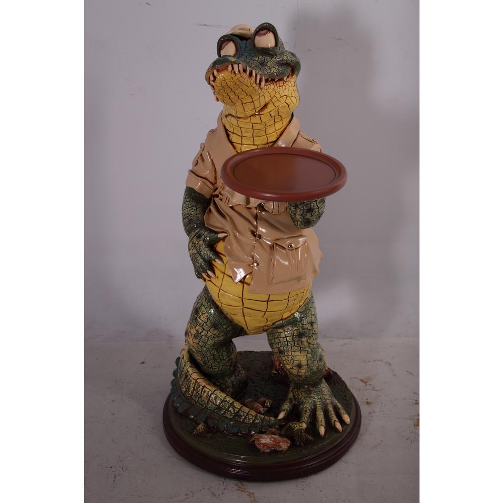 Crocodile Butler with Tray 39". Picture 1