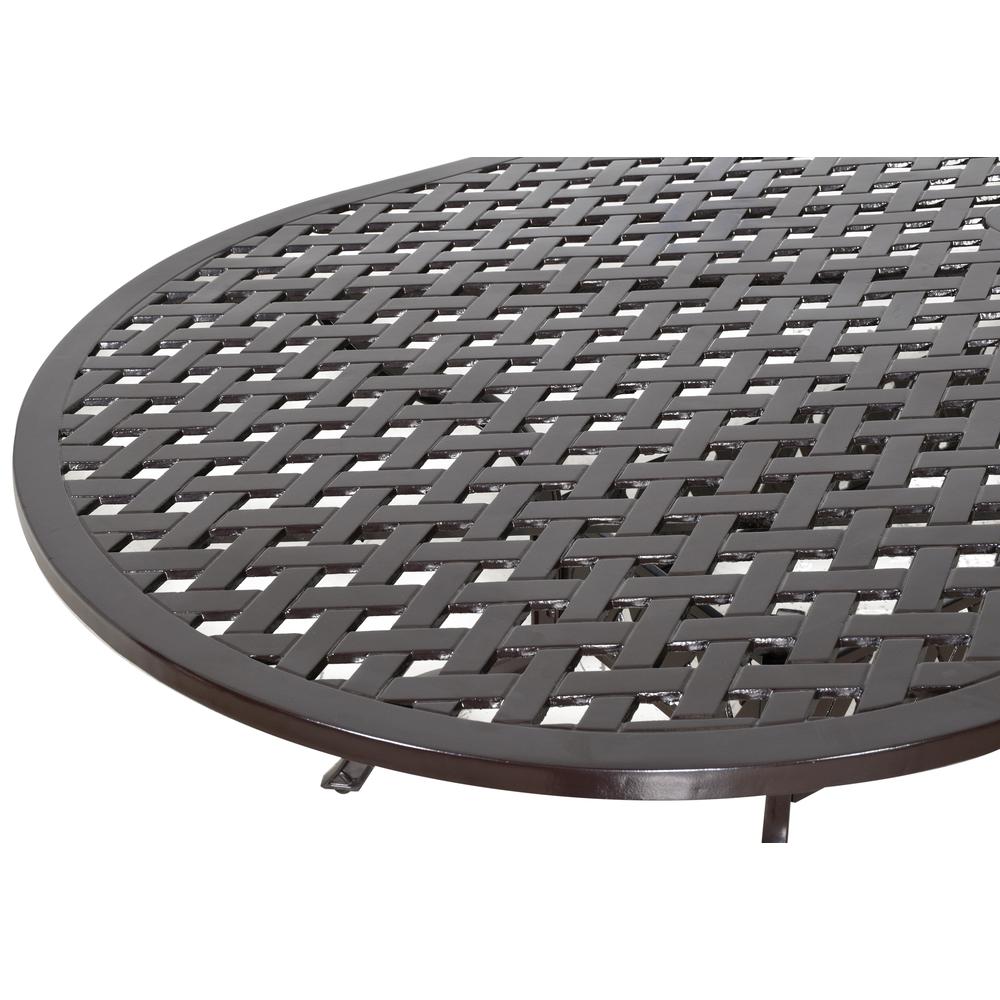 Savannah Outdoor Aluminum Oval Dining Table. Picture 4