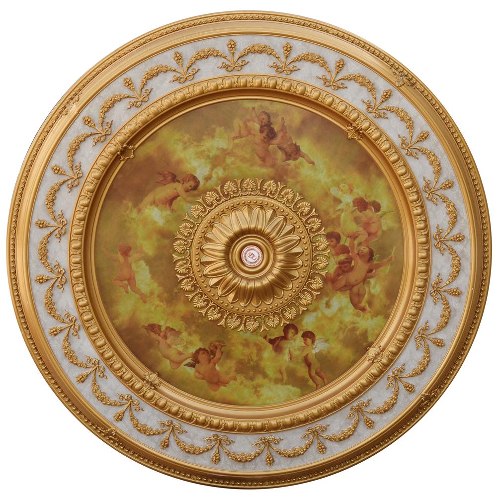 Sistine Chapel Classical Round Chandelier Ceiling Medallion 63. Picture 1