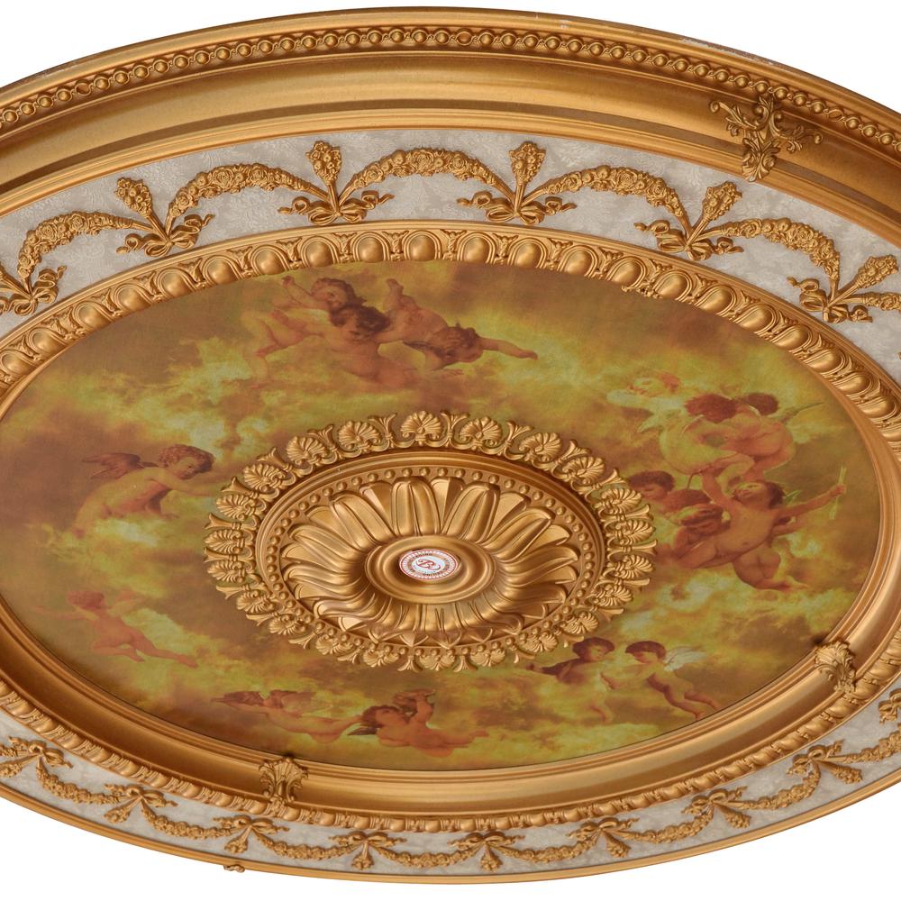Sistine Chapel Classical Round Chandelier Ceiling Medallion 63. Picture 2