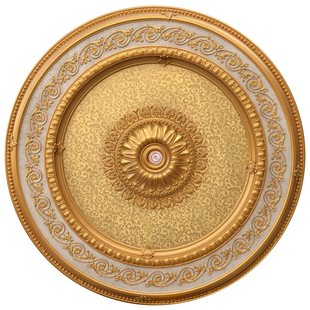 Golden Dream Round Chandelier Ceiling Medallion 60. Picture 1