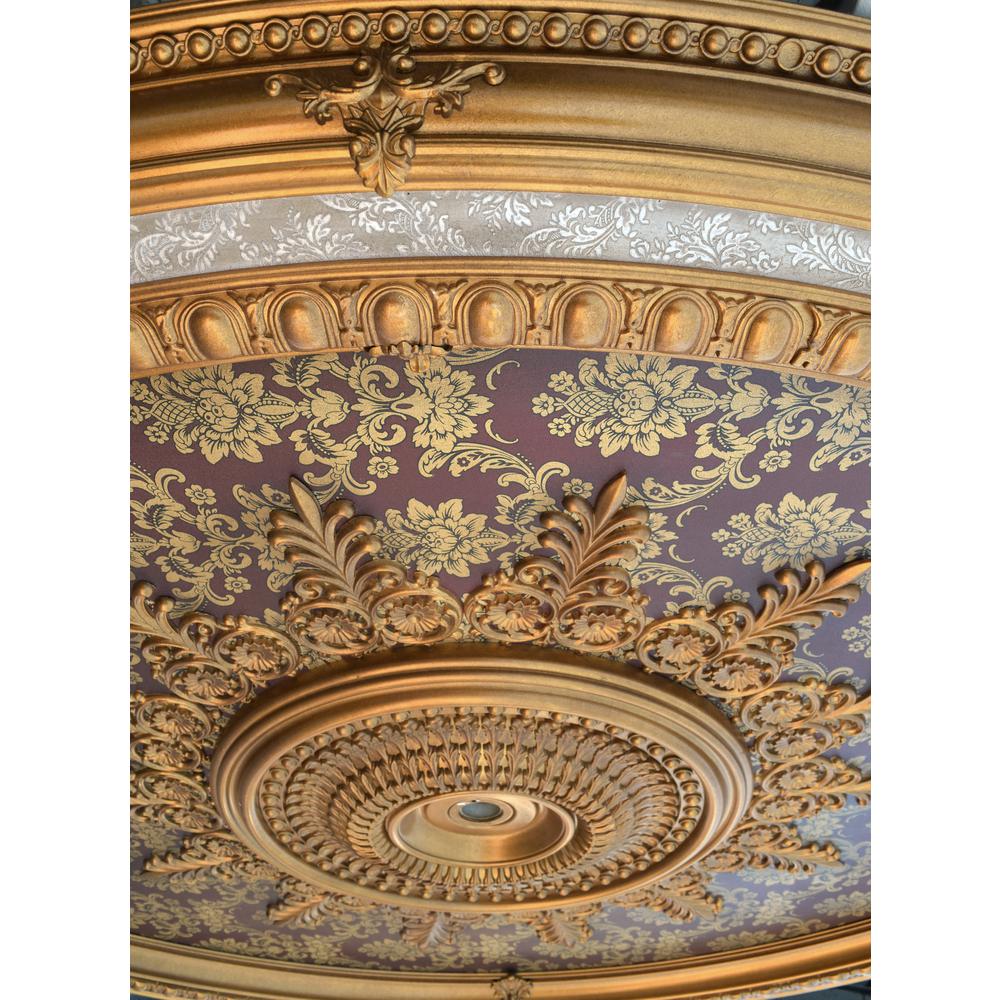 Brocade Oval Chandelier Ceiling Medallion 79 inches. Picture 3