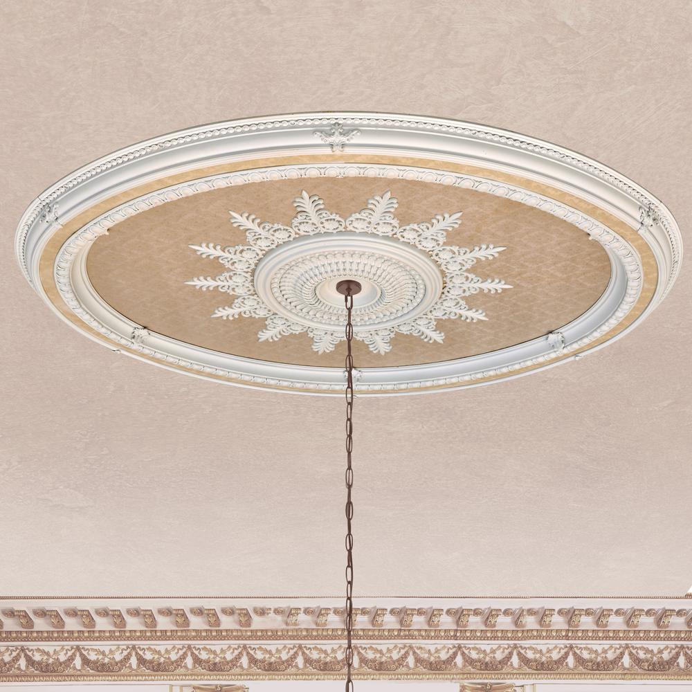Blanco Oval Chandelier Ceiling Medallion 79 inches. Picture 5