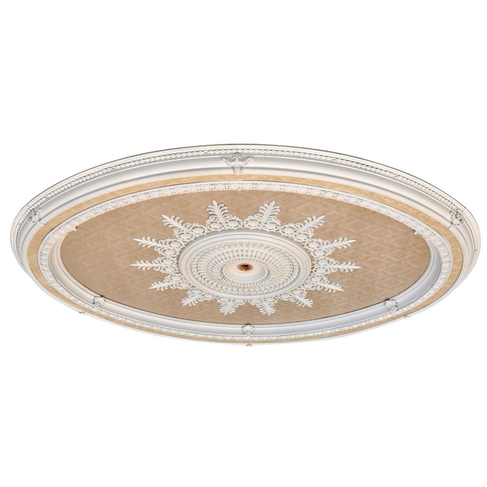 Blanco Oval Chandelier Ceiling Medallion 79 inches. Picture 2