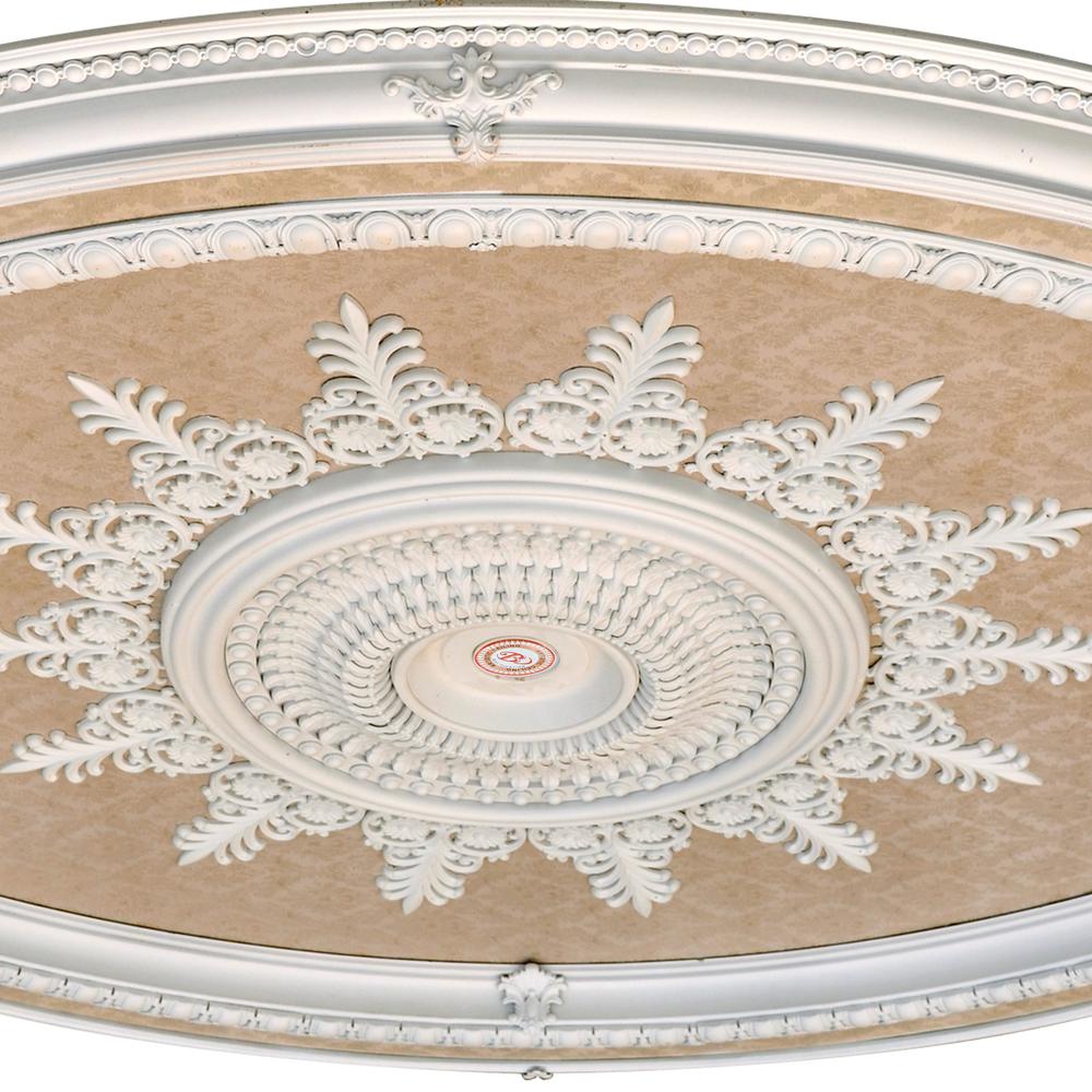 Blanco Oval Chandelier Ceiling Medallion 79 inches. Picture 3