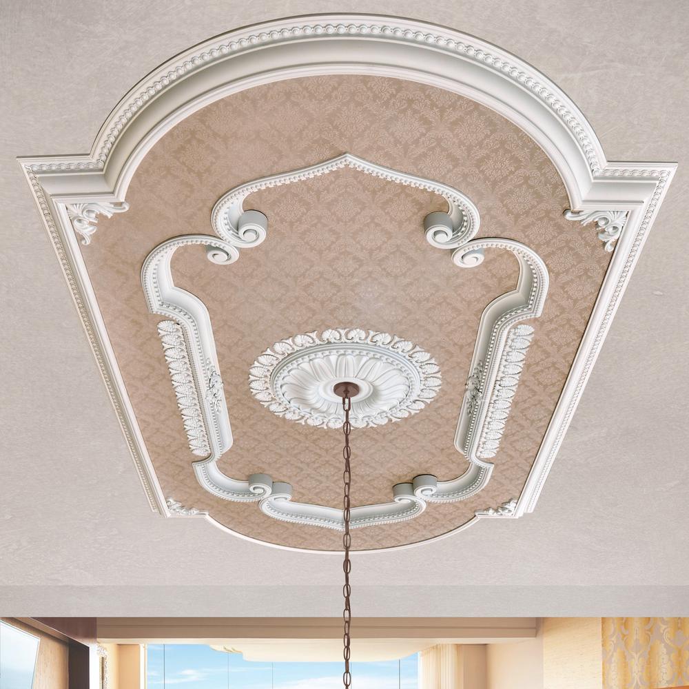 Blanco Rectangular Chandelier Ceiling Medallion 94 inches. Picture 4