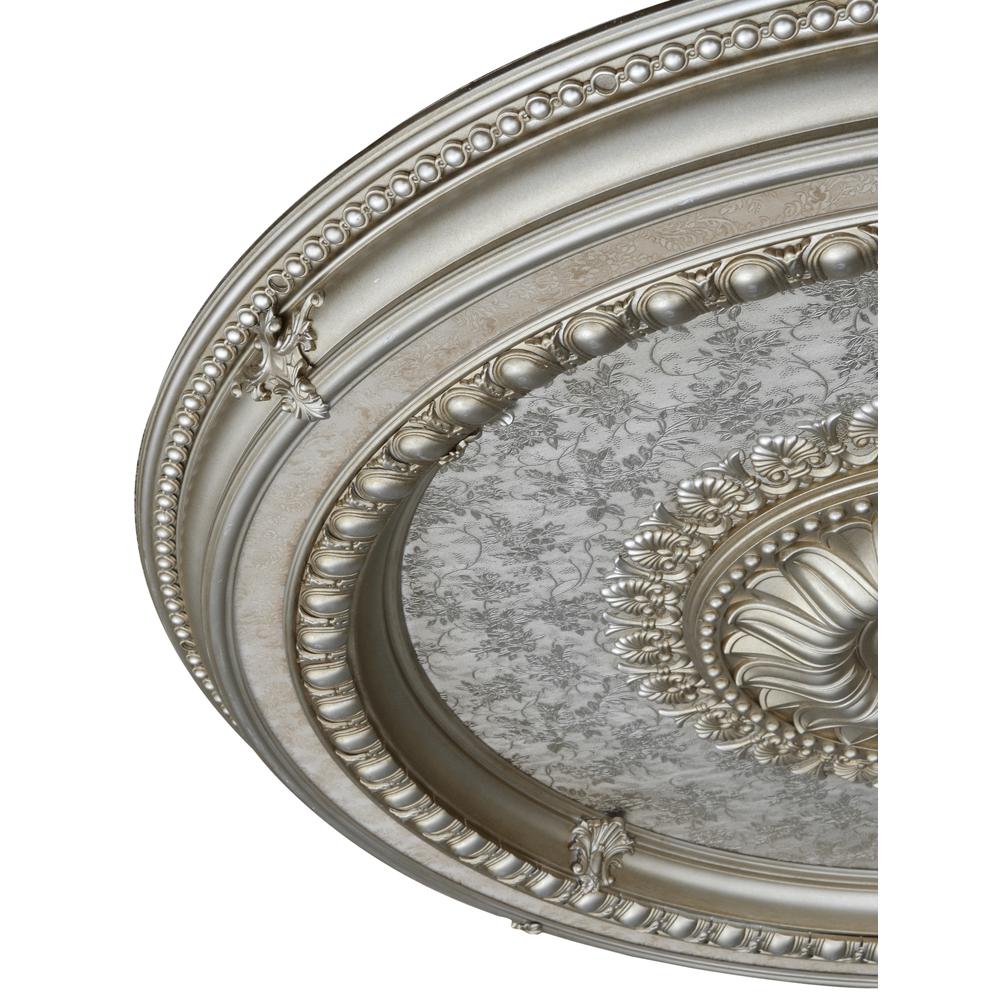 Champagne Round Chandelier Ceiling Medallion 47. Picture 3