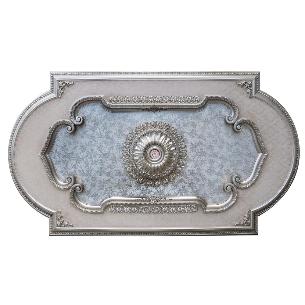 Champagne Rectangular Chandelier Ceiling Medallion 94 inches. Picture 2