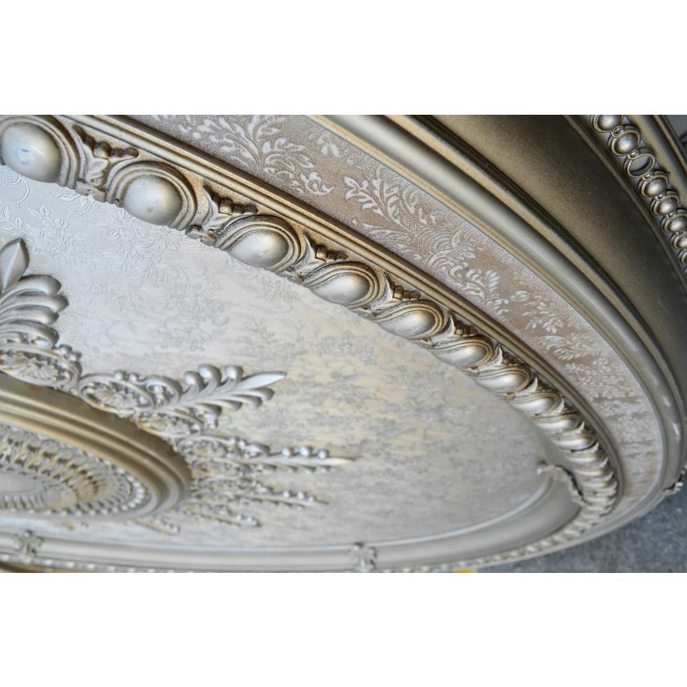 Champagne Large Oval Chandelier Ceiling Medallion 79 inches. Picture 3