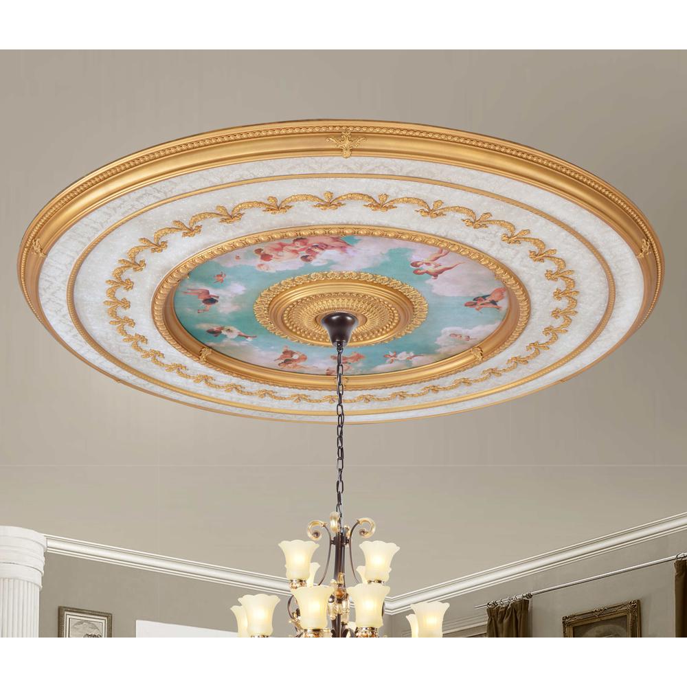 Sistine Chapel Classical Grand Ceiling Medallion 98.5 Inch Diameter. Picture 5
