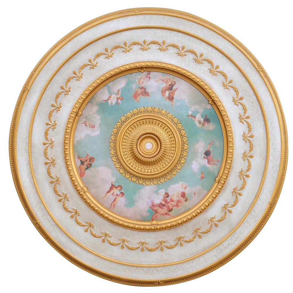 Sistine Chapel Classical Grand Ceiling Medallion 98.5 Inch Diameter. Picture 1