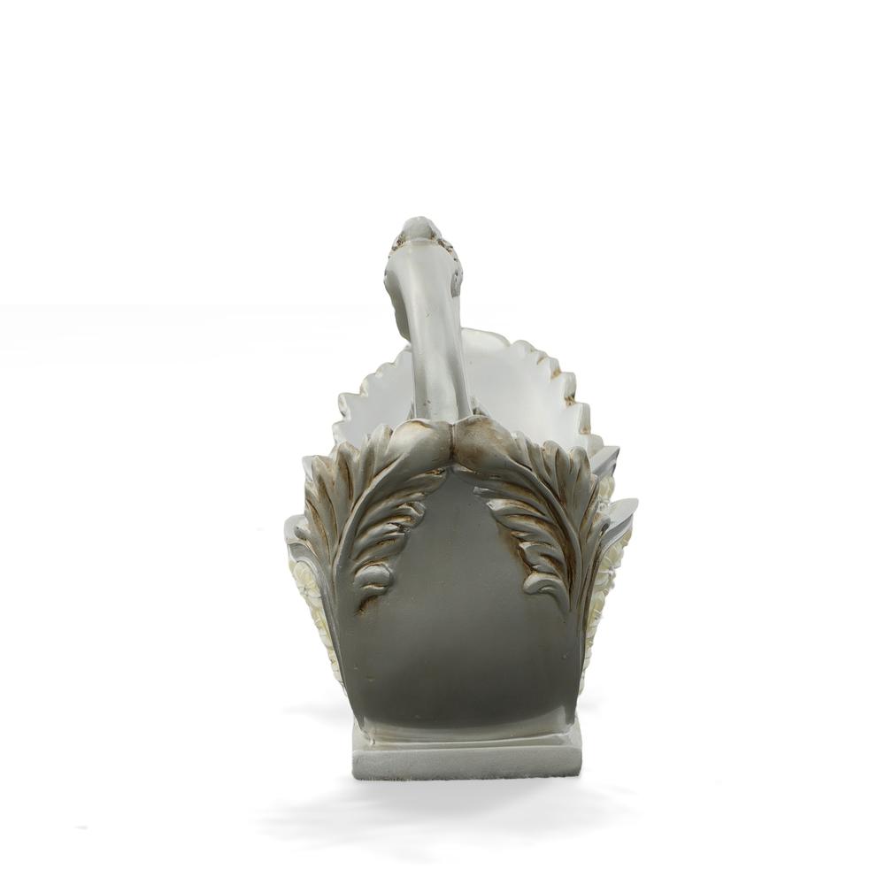 Silver Pearl Swan Double Vase. Picture 3