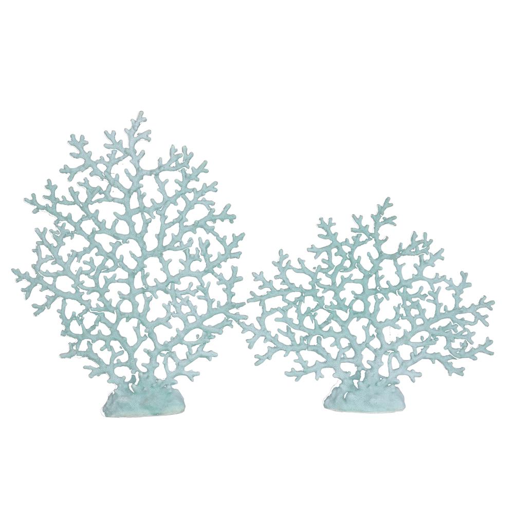 Blue Coral Tree Set of 2. Picture 3