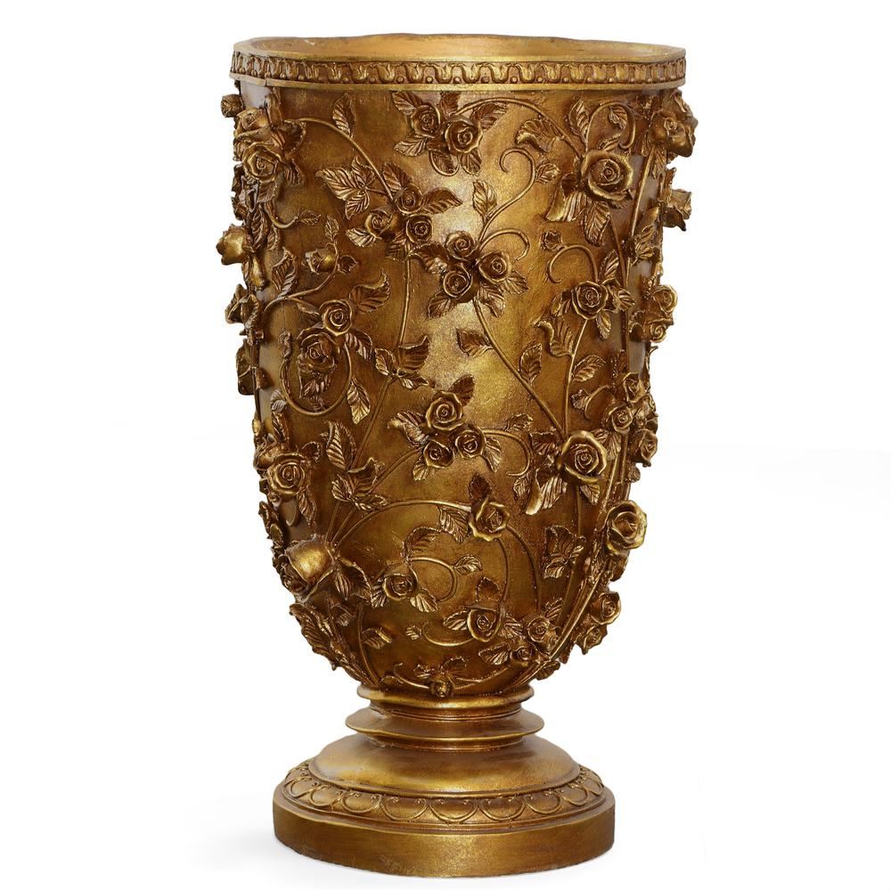 Golden Garden Tall Vase. Picture 1