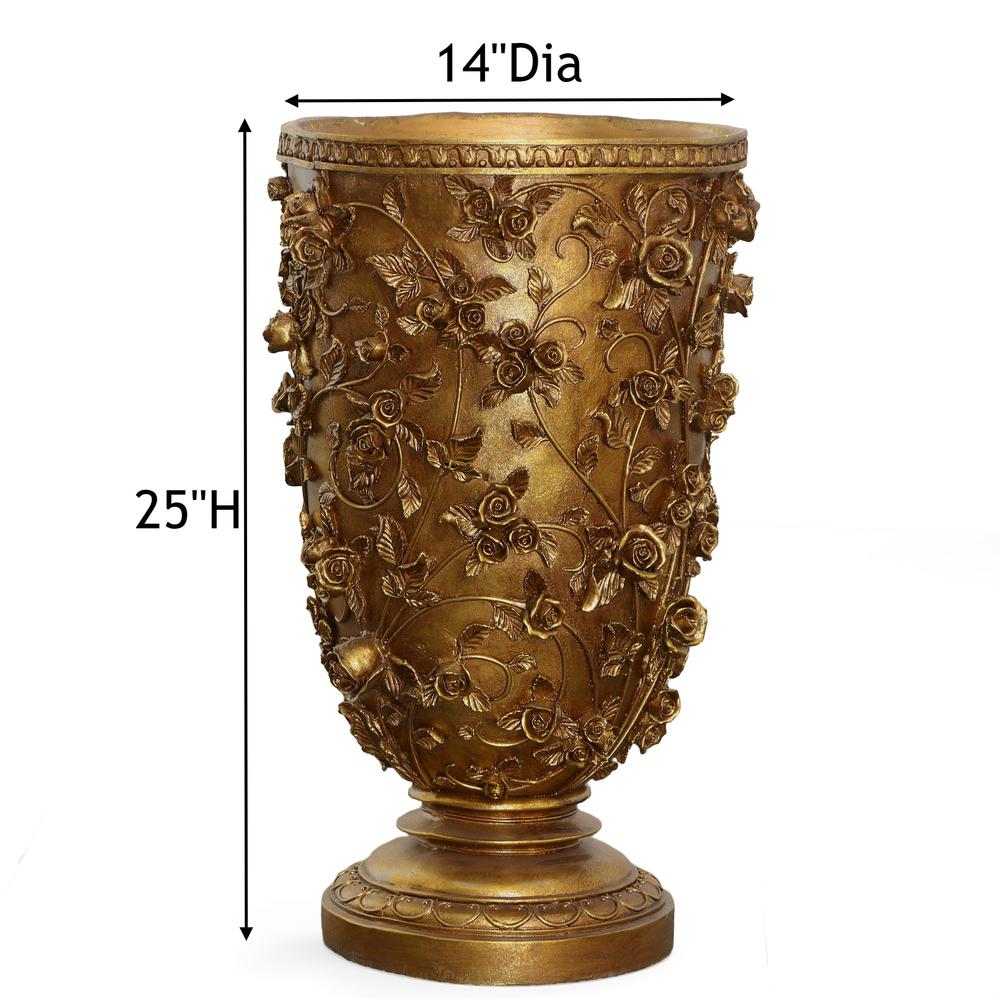 Golden Garden Tall Vase. Picture 4