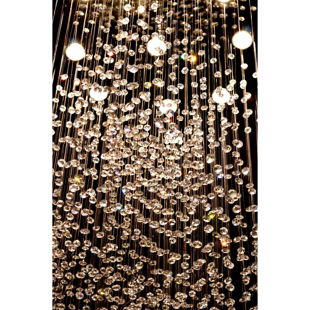 Grand Crystal Column Chandelier. Picture 3