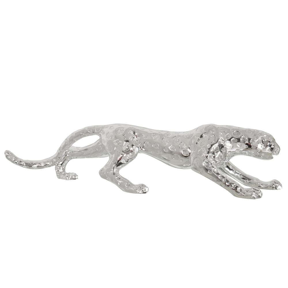 Standing Silver Leopard Large 31 Inches Long. Picture 8