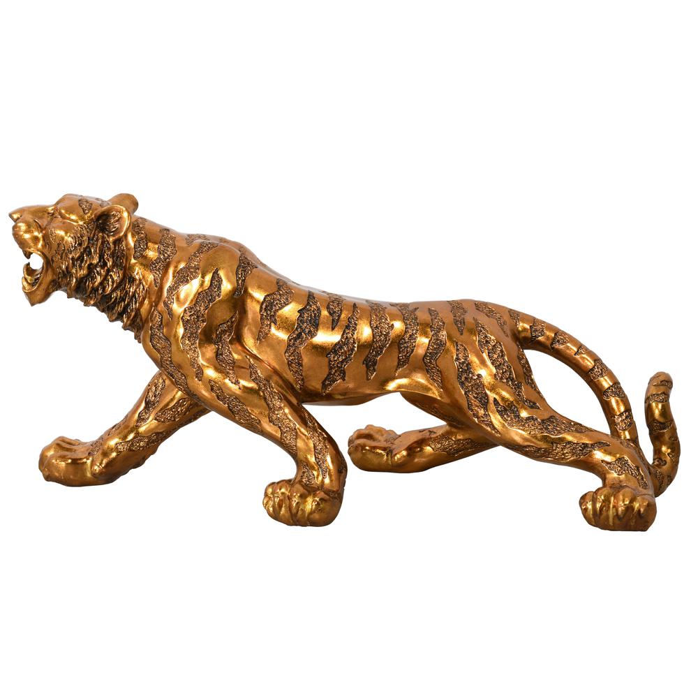 Bengal Tiger 38 Inch Long Oiled Bronze Finish. Picture 1