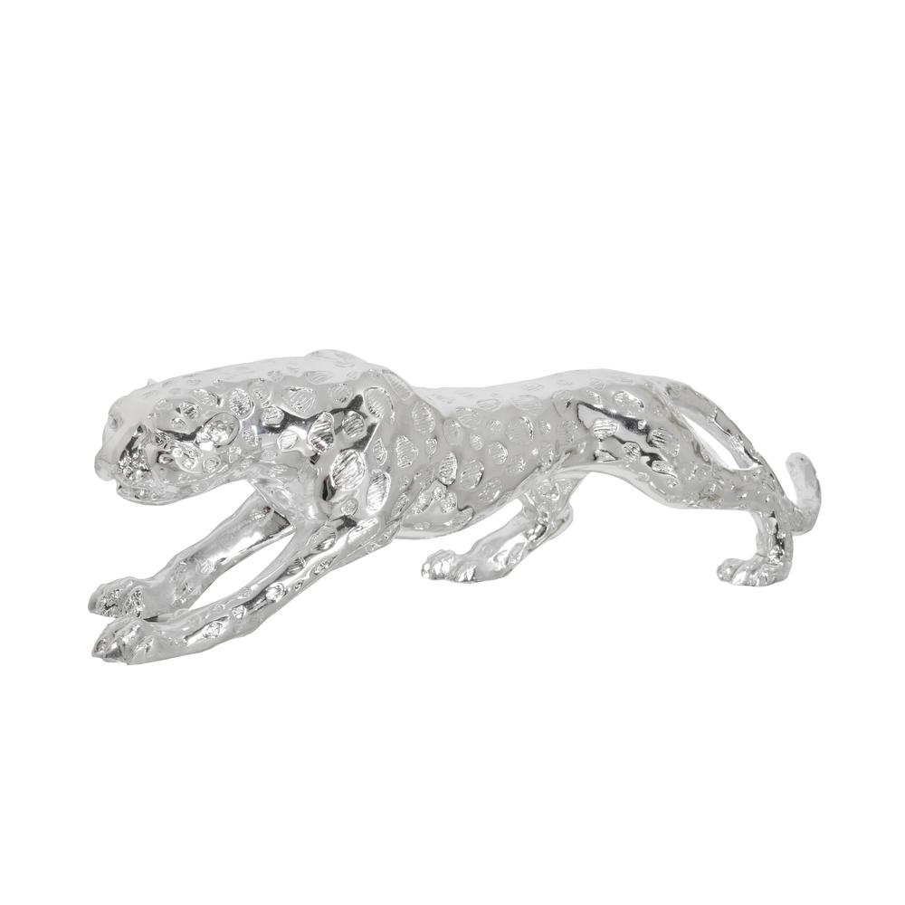 Standing Silver Leopard 22 Inches Long. Picture 2