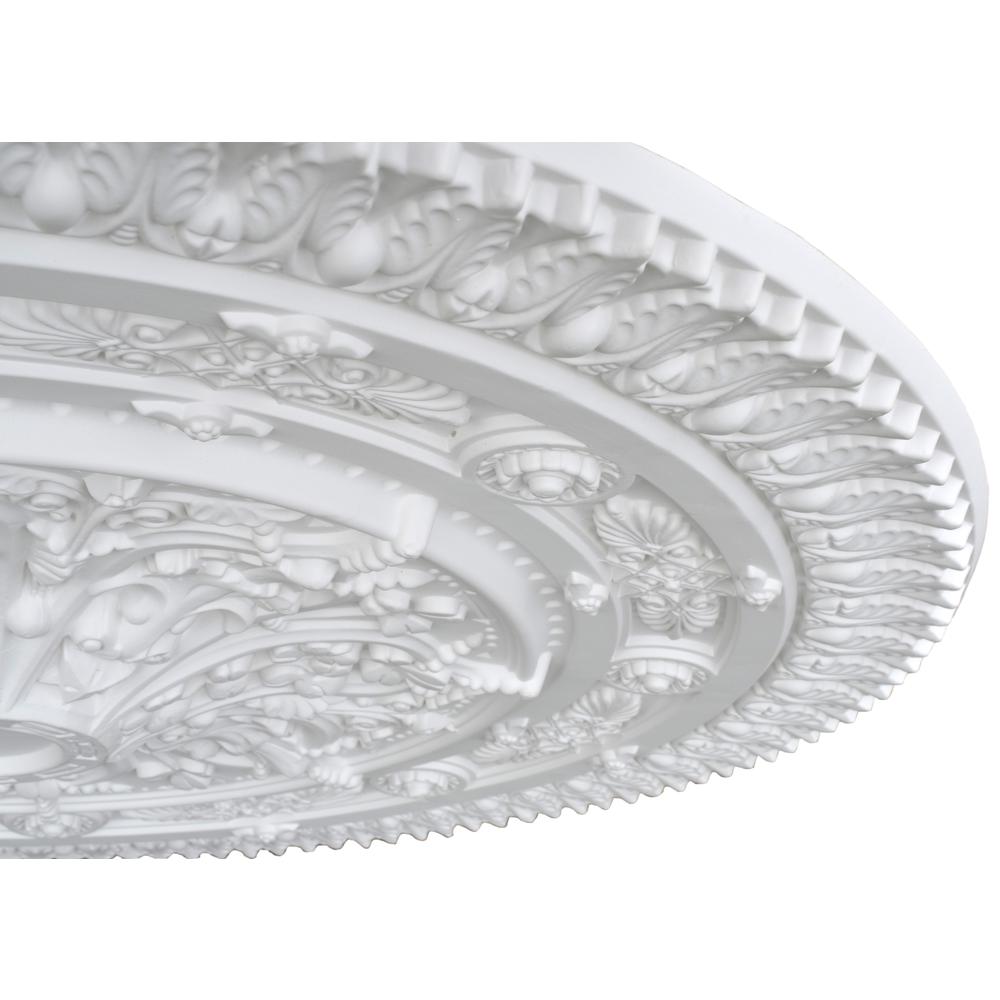 Classic White Round Ceiling Medallion 37 Inch Dia. Picture 2