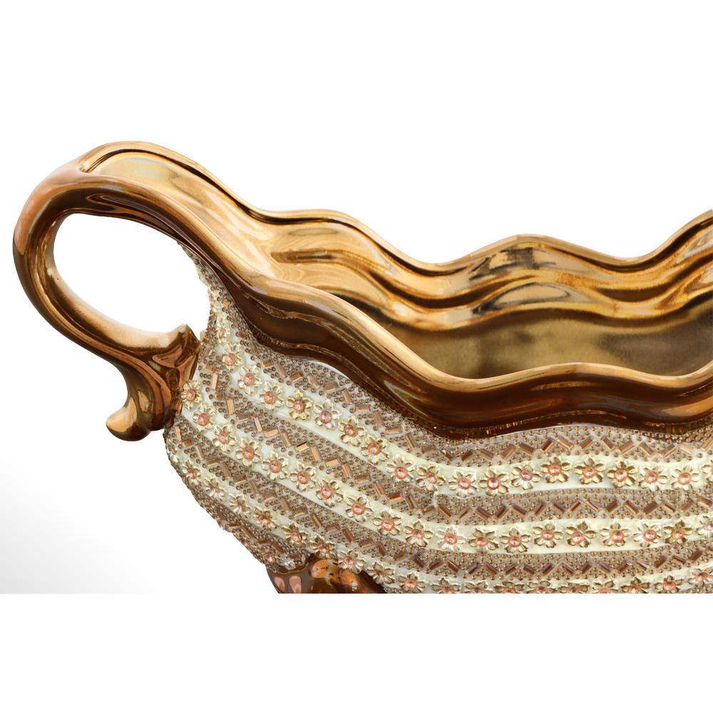 Amber Floral Tureen. Picture 4