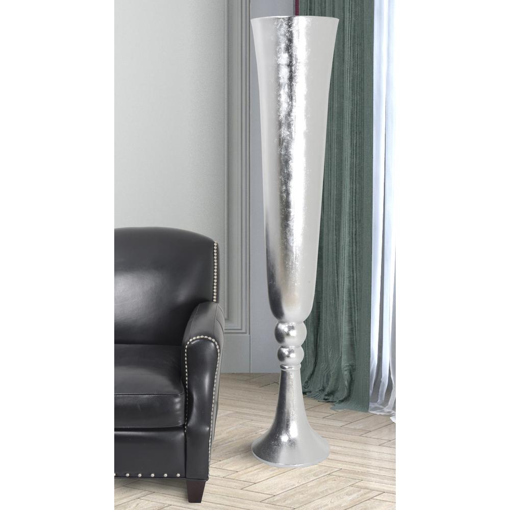Dramatic Argento Tall Vase. Picture 5