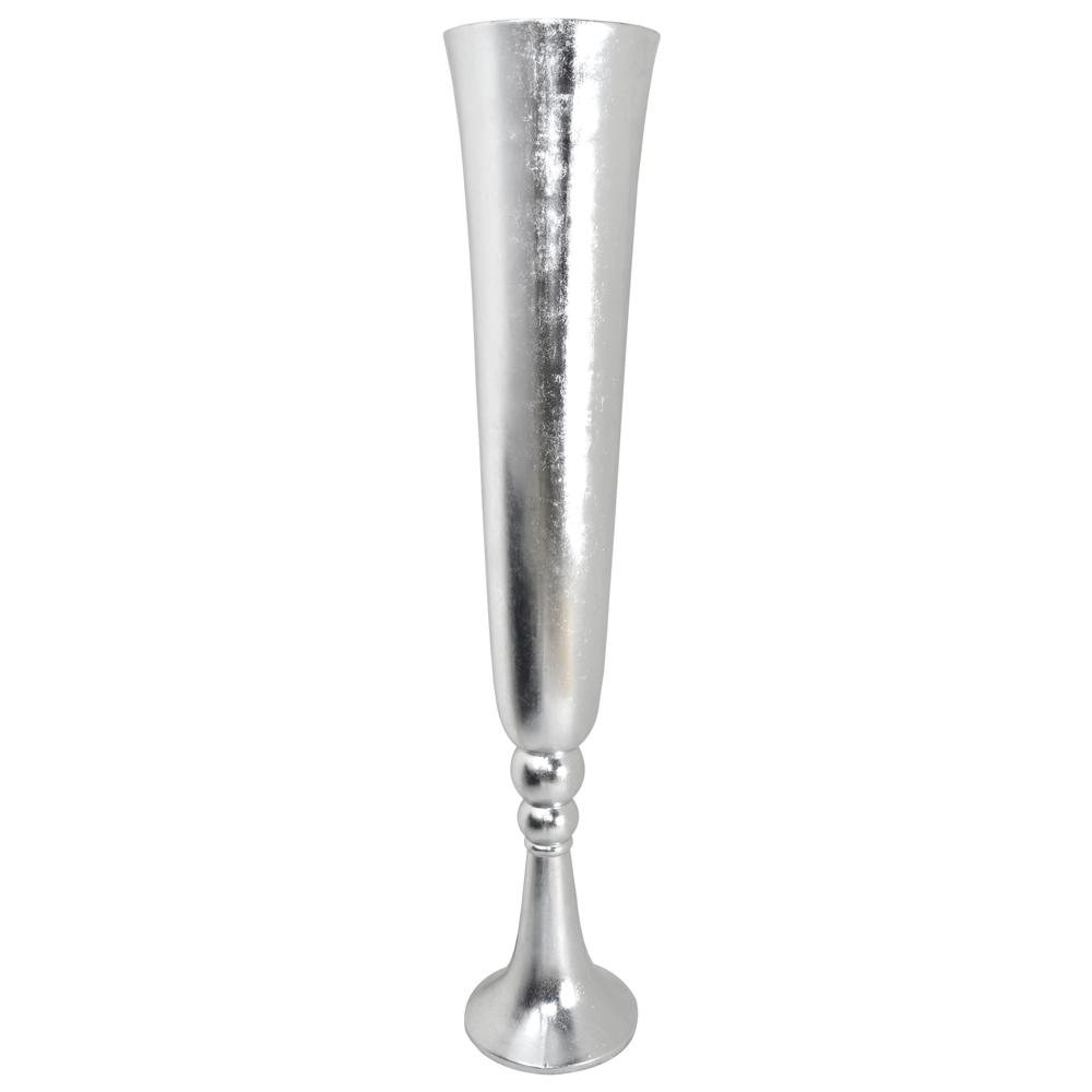 Dramatic Argento Tall Vase. Picture 1