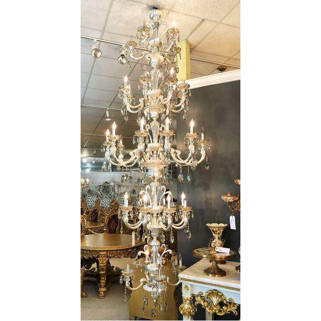 Alonzo Brush Silver Chandelier. The main picture.